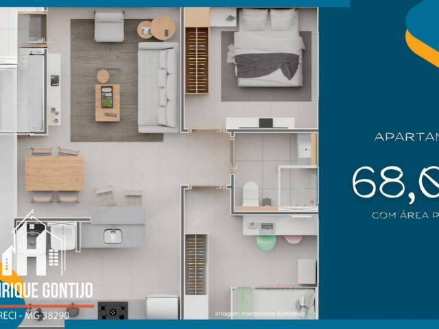 #175 - Apartamento para Venda em Patos de Minas - MG - 1